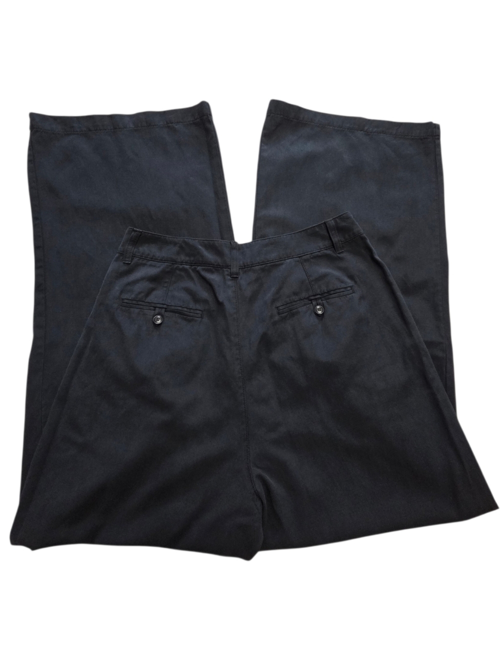 Madewell Harlow Wide Leg Pants Black Size 10 - Picture 8 of 12